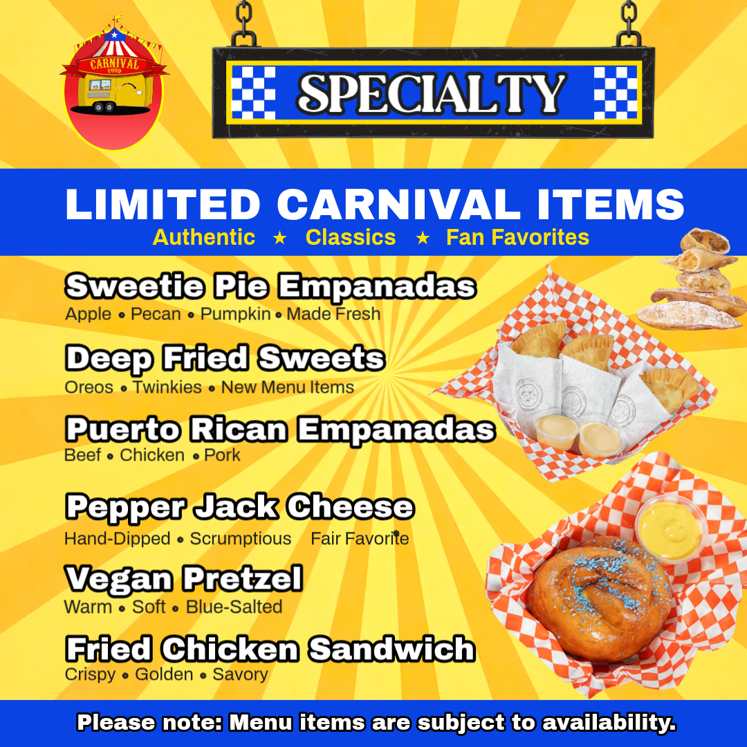 Specialty Menu